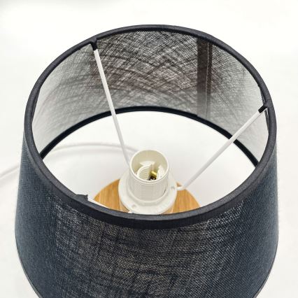 Brilagi - LED Table lamp ANTHONY 1xE14/40W/230V oak/black