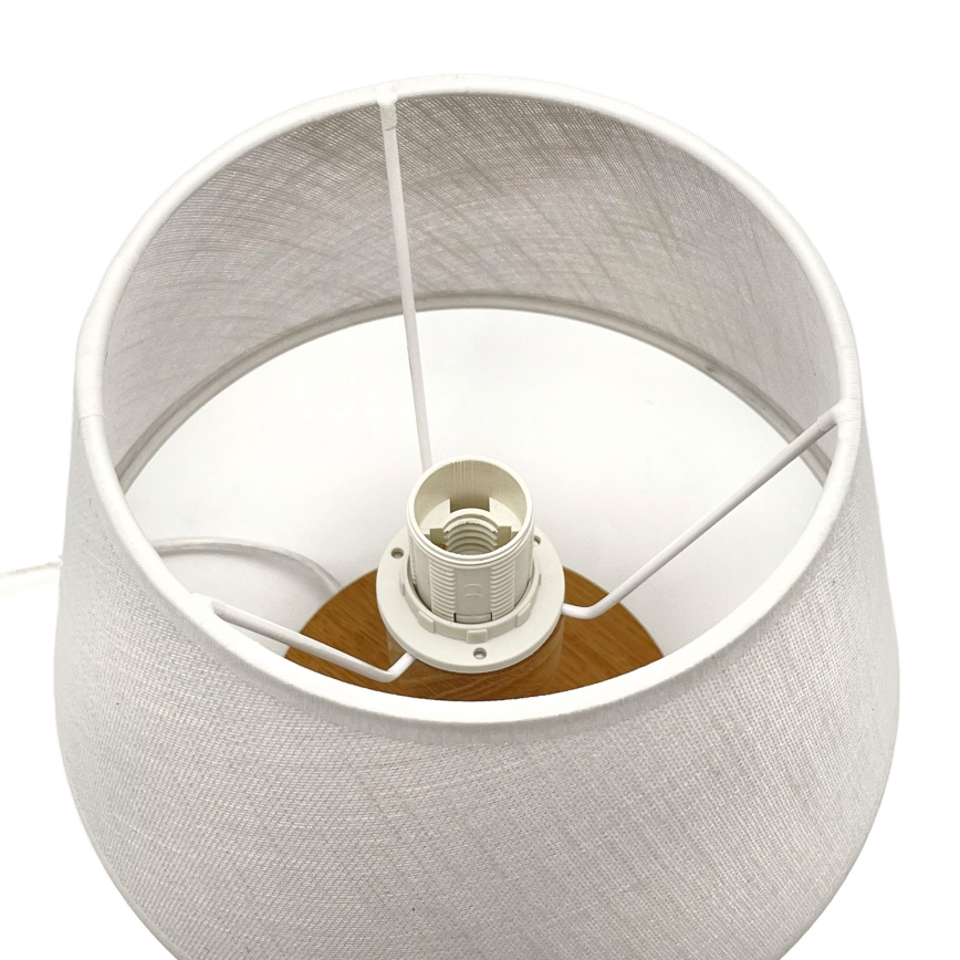 Brilagi - LED Table lamp ANTHONY 1xE27/60W/230V oak/white