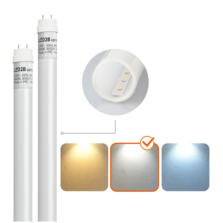 BRILAGI - OPTIMA T8 LED technical dustproof fluorescent luminaire, 2xG13/18W/230V, 4000K, IP65, 128 cm - pallet of 110 pcs