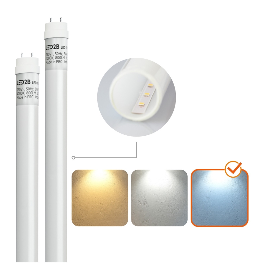 BRILAGI - OPTIMA T8 LED Dustproof Industrial Batten Light, 2x G13/18W/230V, 6500K, IP65, 128 cm