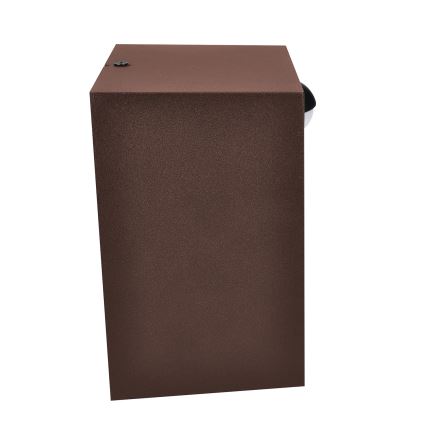 Brilagi - TERNI LED Outdoor Wall Light with Sensor LED/12W/230V, Brown, IP44