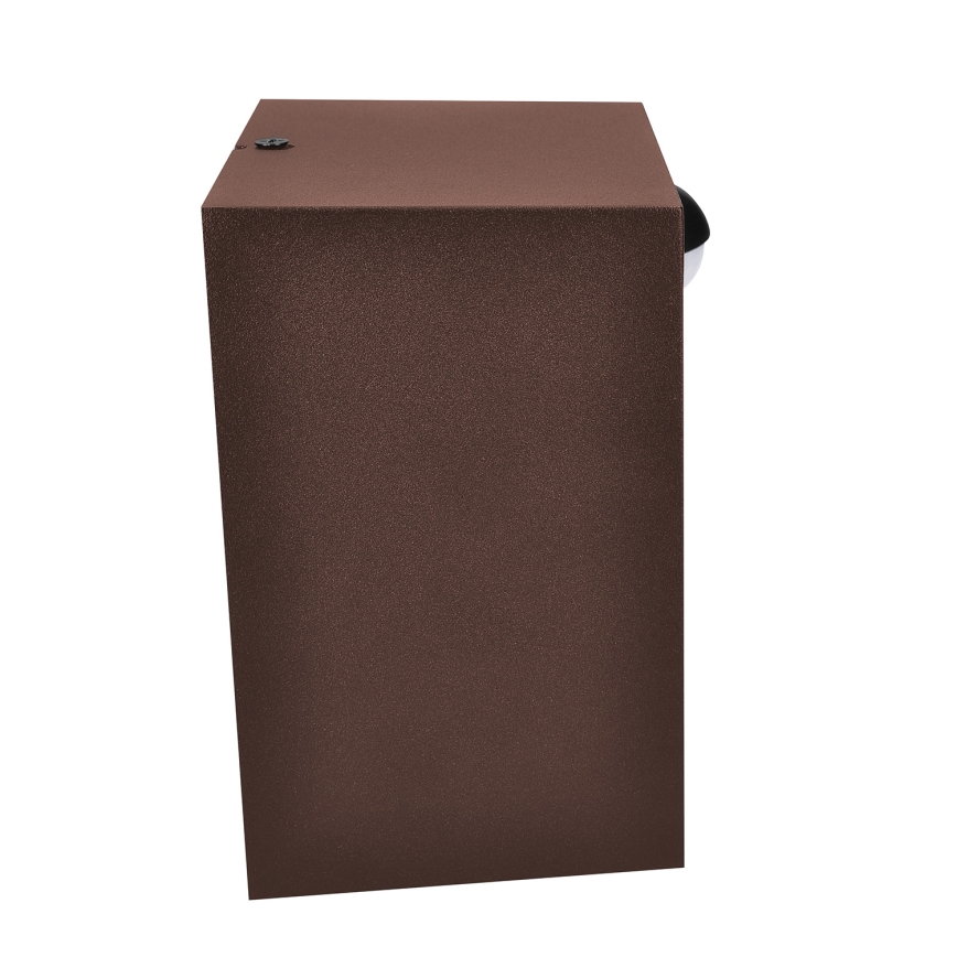 Brilagi - TERNI LED Outdoor Wall Light with Sensor LED/12W/230V, Brown, IP44