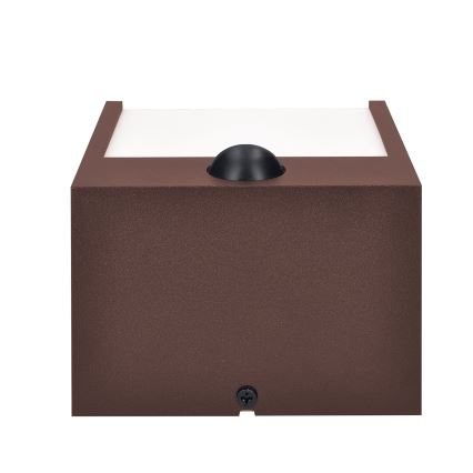 Brilagi - TERNI LED Outdoor Wall Light with Sensor LED/12W/230V, Brown, IP44