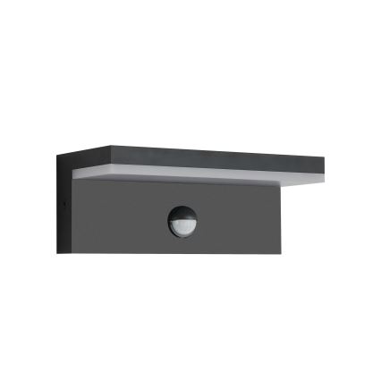 Brilagi - TESSI LED Outdoor Wall Light with Sensor LED/10W/230V Black IP54
