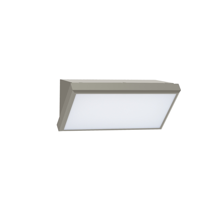 Brilagi - LED Outdoor Wall Light with Sensor TRIANGLE LED/20W/230V Grey IP65