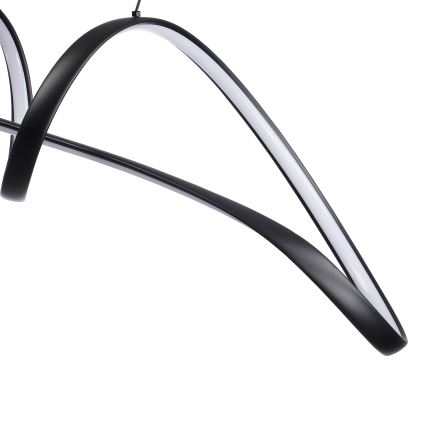 Brilagi - Dimmable LED Cable Pendant TWISTER LED/60W/230V 3000-6000K Black + Remote Control