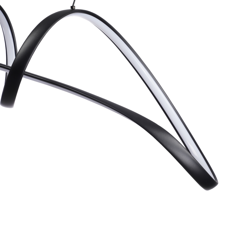 Brilagi - Dimmable LED Cable Pendant TWISTER LED/60W/230V 3000-6000K Black + Remote Control