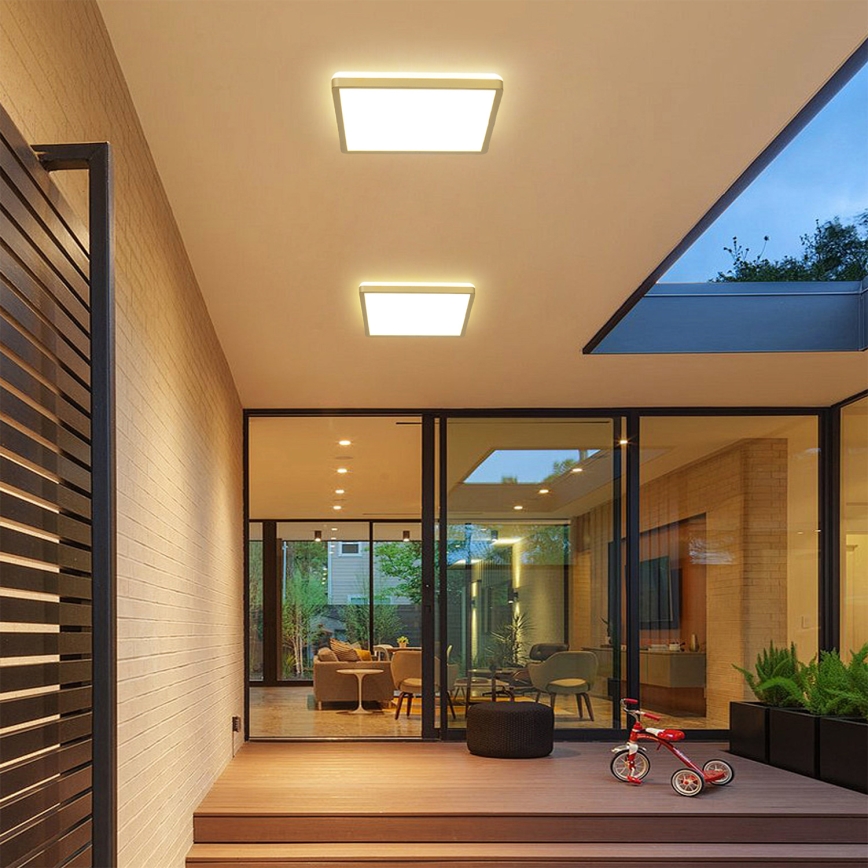 Brilagi - LED Ultra Slim Bathroom Light, 24W/230V, 42x42 cm, Gold, IP54