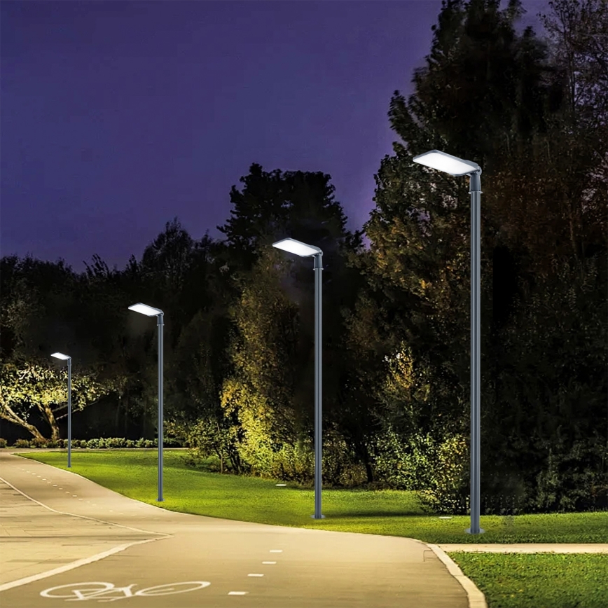 Brilagi - LED outdoor street light with 4 m pole and articulated joint URBANLIGHT LED/200W/230V anthracite IP65