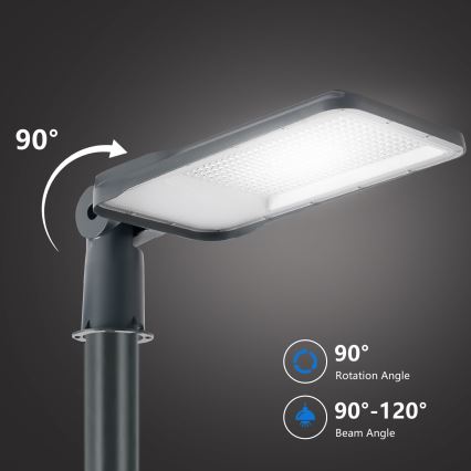 Brilagi - LED outdoor street light with 4 m pole and articulated joint URBANLIGHT LED/200W/230V anthracite IP65