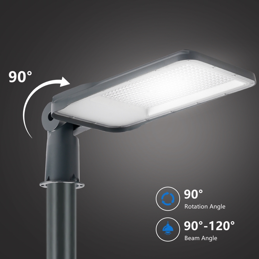 Brilagi - LED outdoor street light with 4 m pole and articulated joint URBANLIGHT LED/200W/230V anthracite IP65