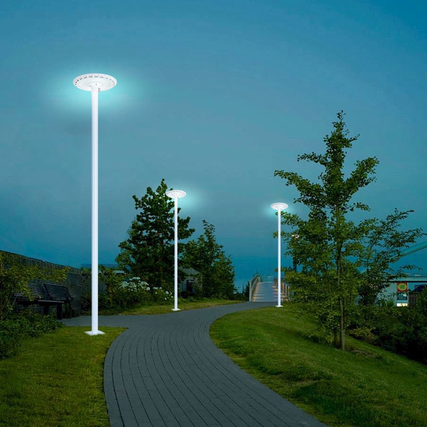 Brilagi - LED outdoor street light with 3 m pole URBANSPARK LED/120W/230V white IP65