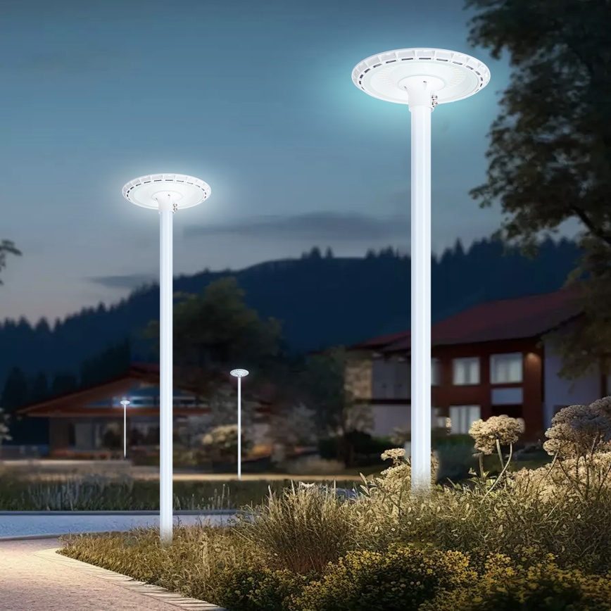 Brilagi - LED outdoor street light with 3 m pole URBANSPARK LED/120W/230V white IP65