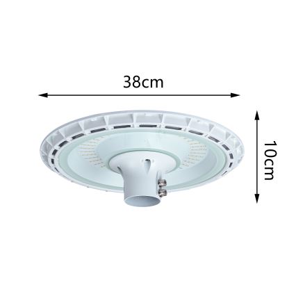 Brilagi - LED outdoor street light with 3 m pole URBANSPARK LED/120W/230V white IP65