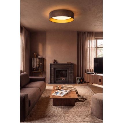 BRILAGI - LED Ceiling Light VELVET SIMPLE LED/24W/230V 3000K dia. 45 cm brown/gold