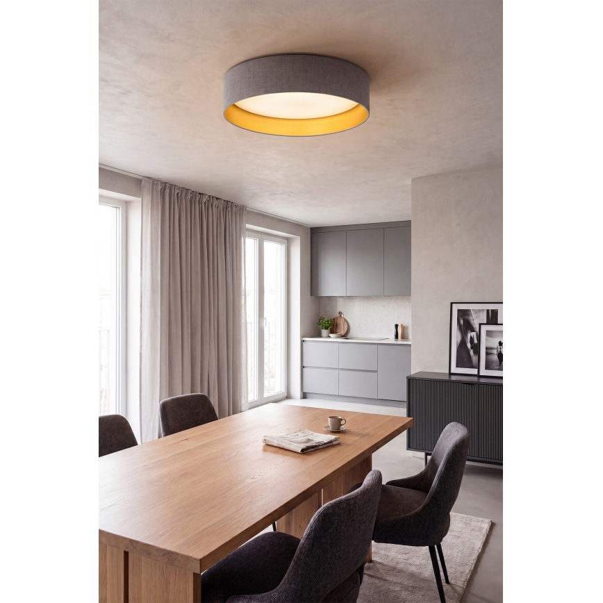 BRILAGI - VELVET SIMPLE LED Ceiling Light LED/36W/230V 3000K Ø 55 cm gray/gold