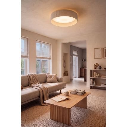 Brilagi - VELVET SIMPLE LED Ceiling Light, 36 W, 230 V, 3000 K, Ø 55 cm, Cream
