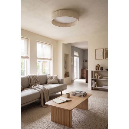 Brilagi - VELVET SIMPLE LED Ceiling Light, 36 W, 230 V, 3000 K, Ø 55 cm, Cream
