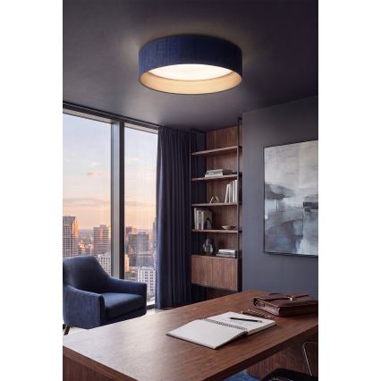 Brilagi - VELVET VARI LED Ceiling Light / 24W / 230V / 3000/4000/6500K / Ø 45 cm / blue/gold