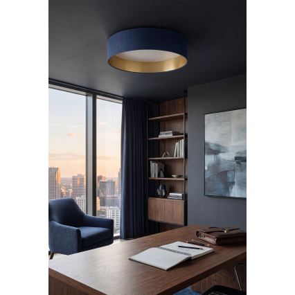 Brilagi - VELVET VARI LED Ceiling Light / 24W / 230V / 3000/4000/6500K / Ø 45 cm / blue/gold