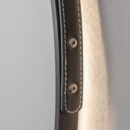 Brilagi - VERESE LED Bathroom Mirror LED/19W/230V Ø 60 cm Black IP44 CRI 90 Dimmable + CCT