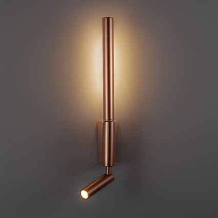BRILAGI - LED Wall Spotlight VIXON LED/3W/230V + LED/5W bronze CRI 90