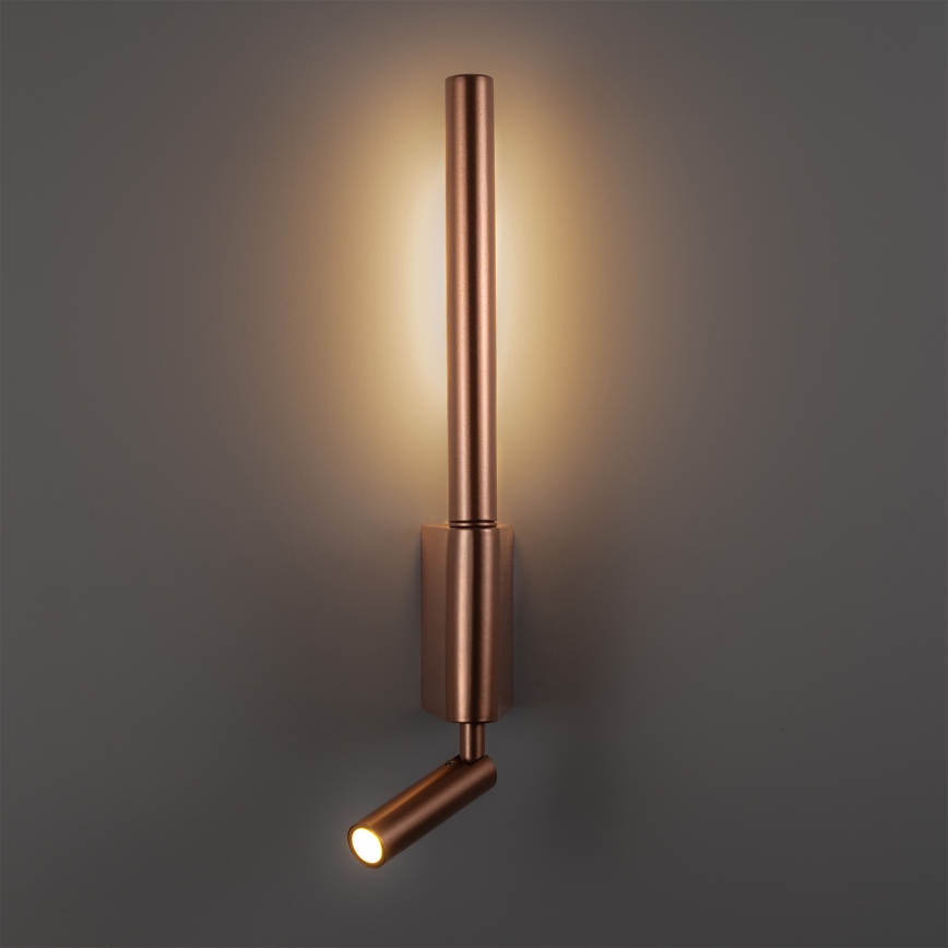 BRILAGI - LED Wall Spotlight VIXON LED/3W/230V + LED/5W bronze CRI 90