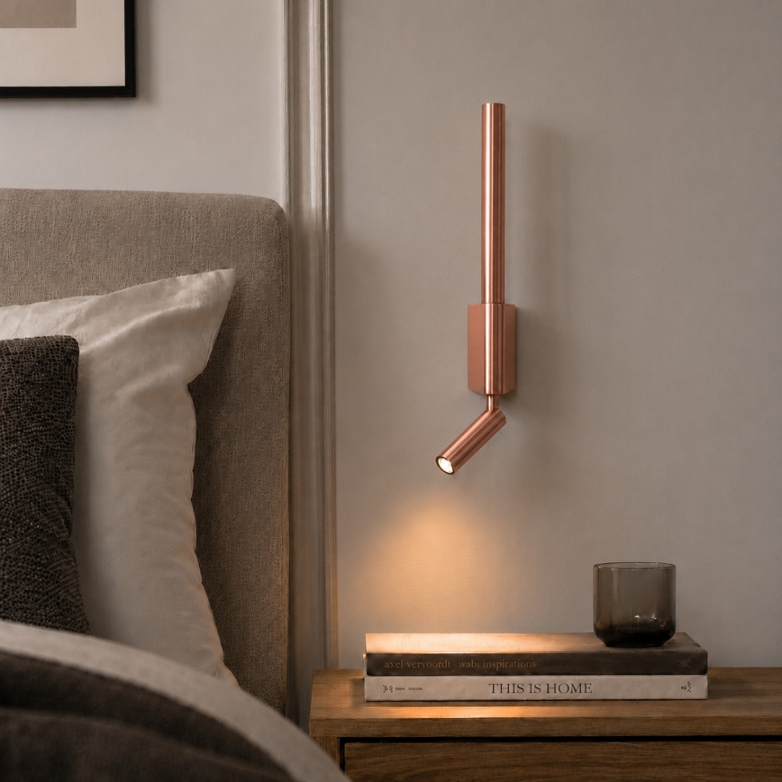 BRILAGI - LED Wall Spotlight VIXON LED/3W/230V + LED/5W bronze CRI 90