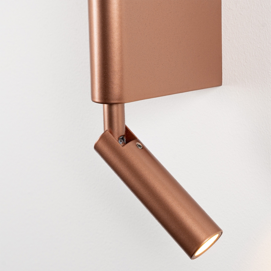 BRILAGI - LED Wall Spotlight VIXON LED/3W/230V + LED/5W bronze CRI 90