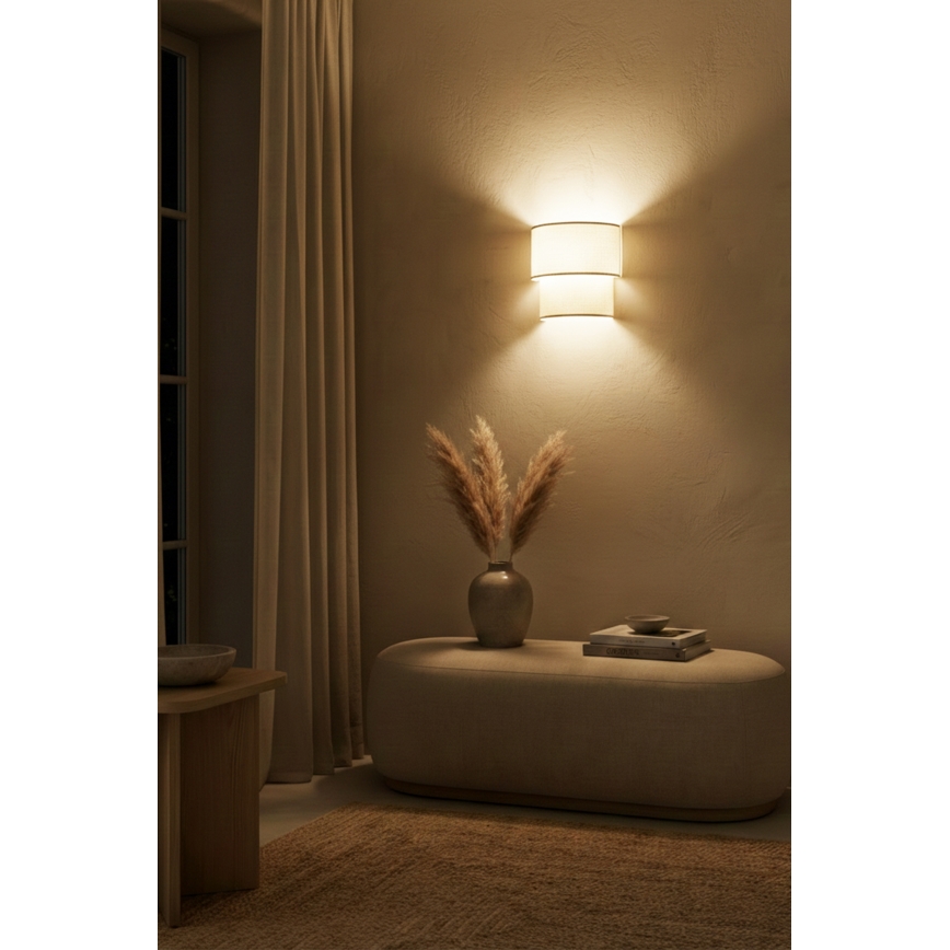 Brilagi - LED Wall Lamp BOHO ECO 1xE27/10W/230V Cream