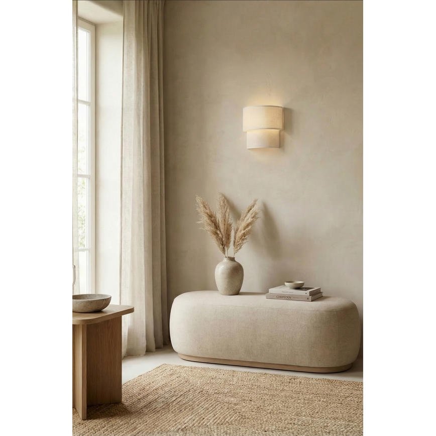 Brilagi - LED Wall Lamp BOHO ECO 1xE27/10W/230V Cream