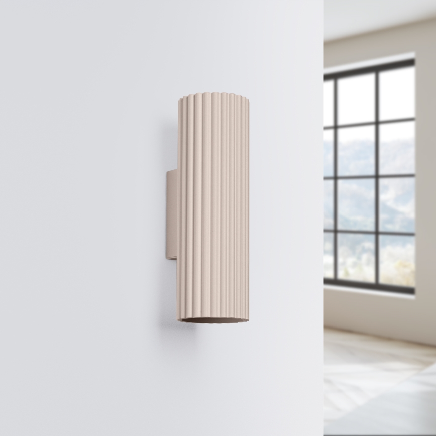 Brilagi - LED Wall Lamp CRESTO 2xGU10/10W/230V 20 cm taupe