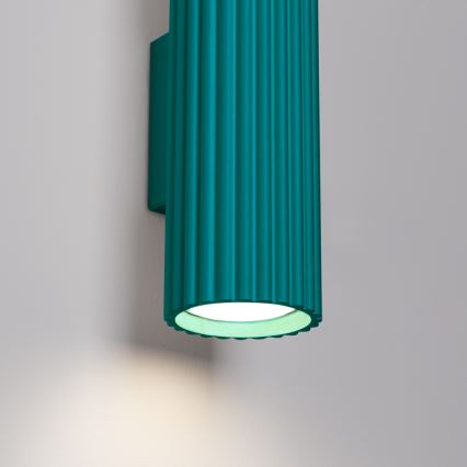 Brilagi - LED Wall Lamp CRESTO 2xGU10/10W/230V 30 cm Turquoise