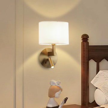 Brilagi - LED Wall lamp DAYA 1xE14/40W/230V + LED/3W creamy/gold