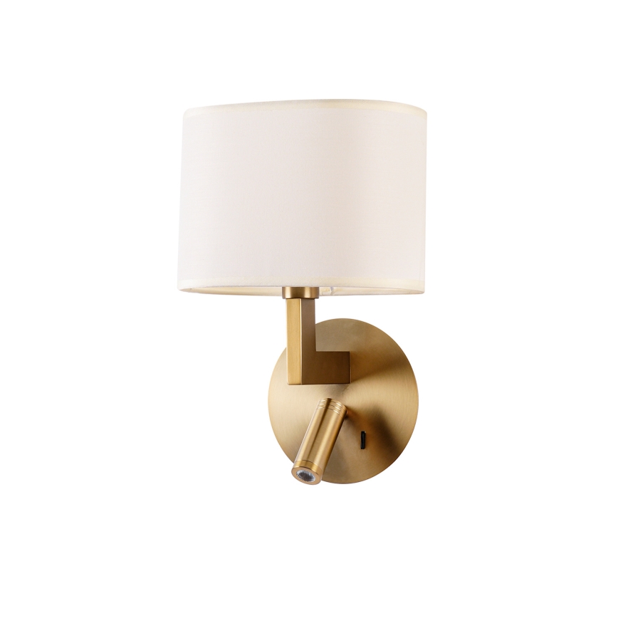 Brilagi - LED Wall lamp DAYA 1xE14/40W/230V + LED/3W creamy/gold
