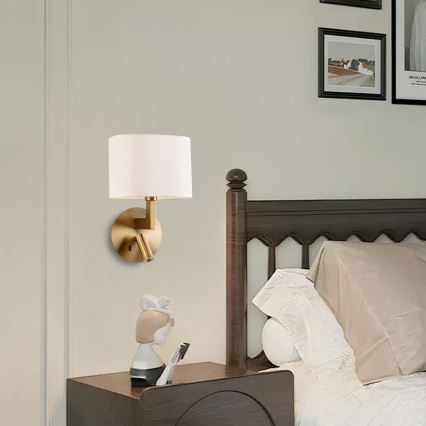 Brilagi - LED Wall lamp DAYA 1xE14/40W/230V + LED/3W creamy/gold