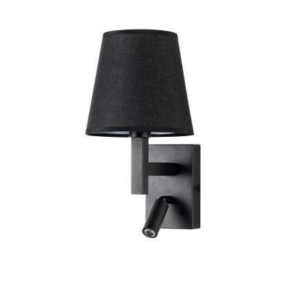 Brilagi - LED Wall lamp DEYA 1xE14/40W/230V + LED/3W black