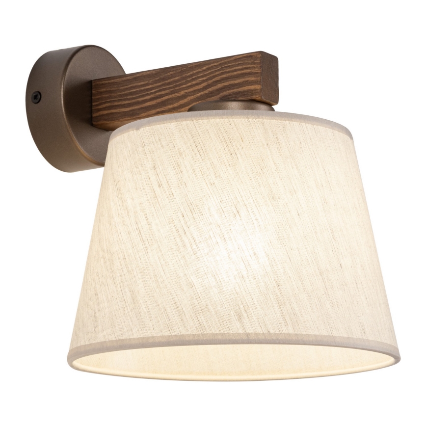 BRILAGI - LED Wall lamp LATTE 1xE27/15W/230V pine/beige