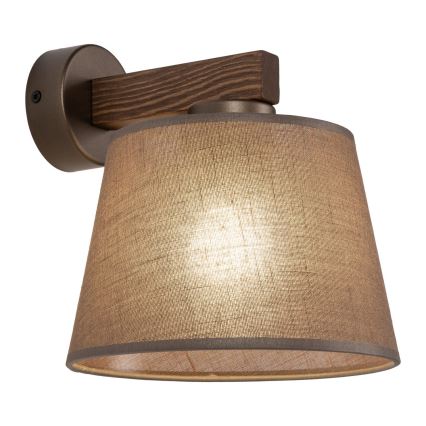 BRILAGI - LED Wall Lamp LATTE 1xE27/15W/230V pine/brown
