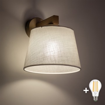 BRILAGI - LED Wall lamp LATTE SABIA 1xE27/15W/230V pine/white