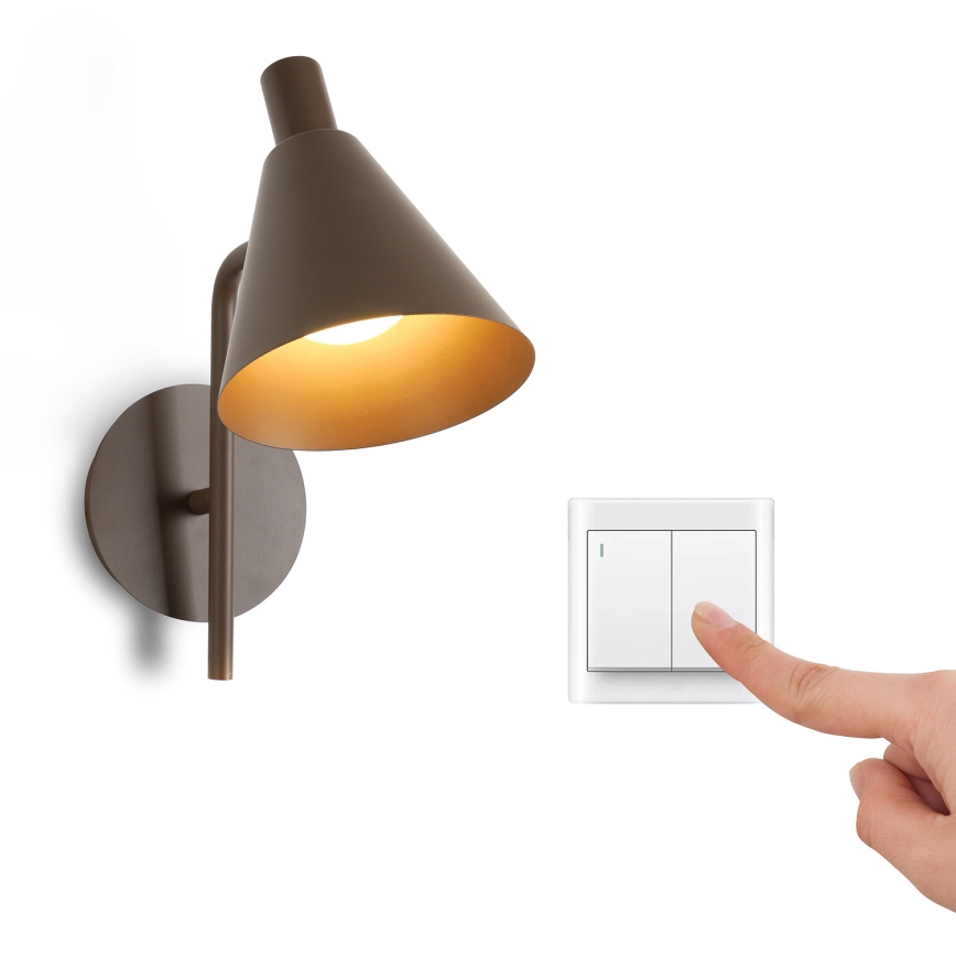 Brilagi - LED Wall lamp LUCERA LED/3W/230V brown