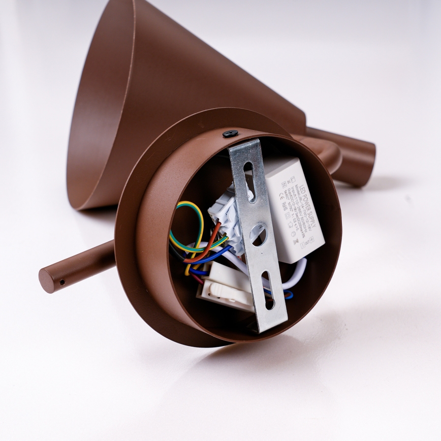 Brilagi - LED Wall lamp LUCERA LED/3W/230V brown