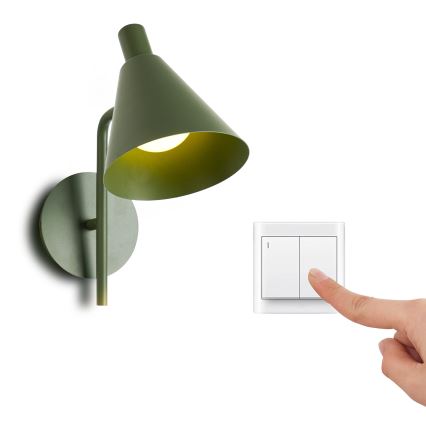 Brilagi - LED Wall lamp LUCERA LED/3W/230V green
