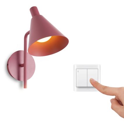 Brilagi - LED Wall lamp LUCERA LED/3W/230V red burgundy