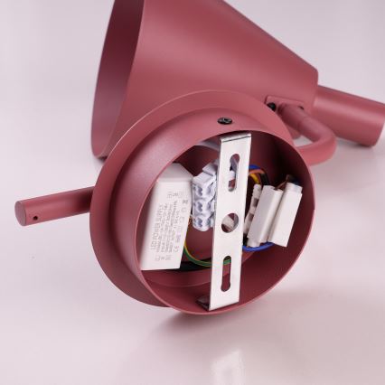 Brilagi - LED Wall lamp LUCERA LED/3W/230V red burgundy