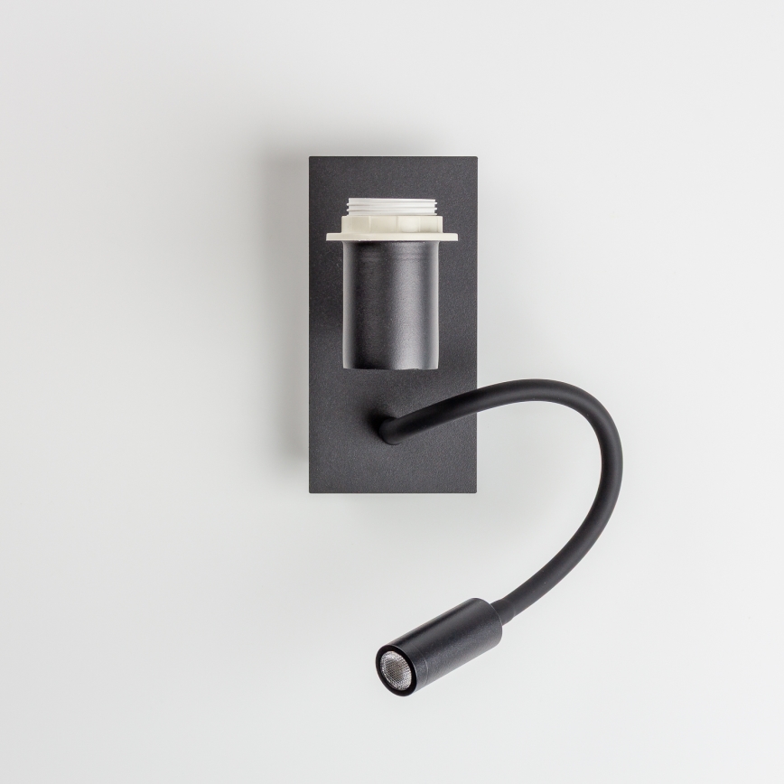 Brilagi - LED Flexible wall lamp NUBILA 1xE27/25W/230V + LED/3W black/brown