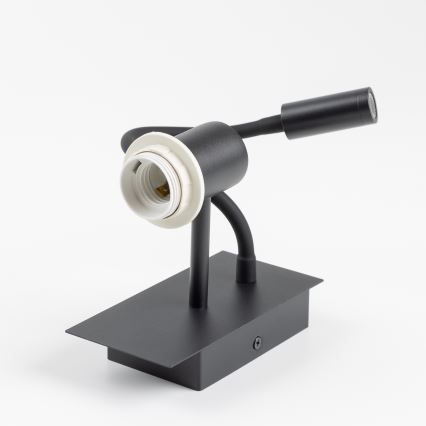 Brilagi - LED Flexible wall lamp NUBILA 1xE27/25W/230V + LED/3W black