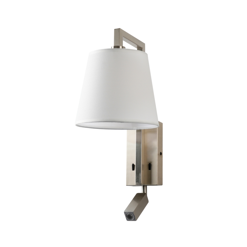 Brilagi - LED Wall lamp RAYA 1xE14/40W/230V + LED/3W white/matte chrome