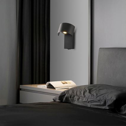 Brilagi - LED Wall lamp VASTO LED/3W/230V black