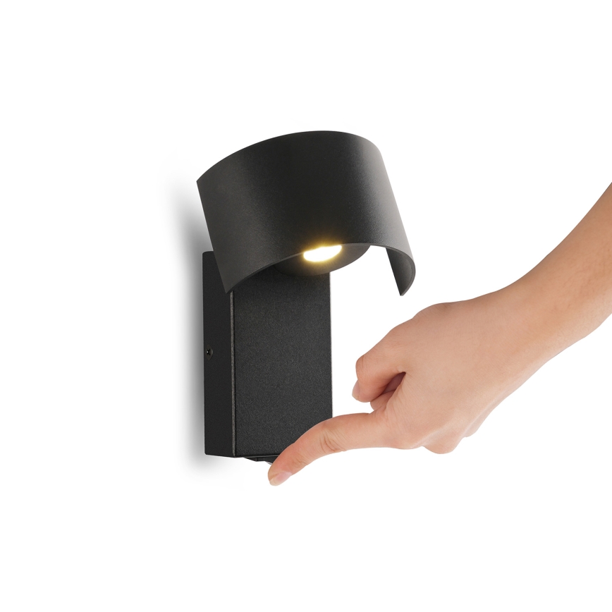 Brilagi - LED Wall lamp VASTO LED/3W/230V black